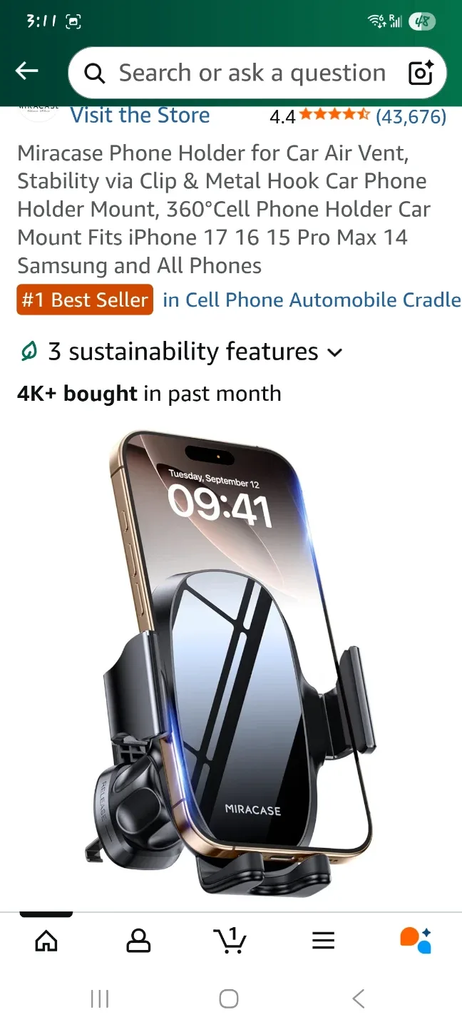 Miracase Phone Holder for Car Air Vent