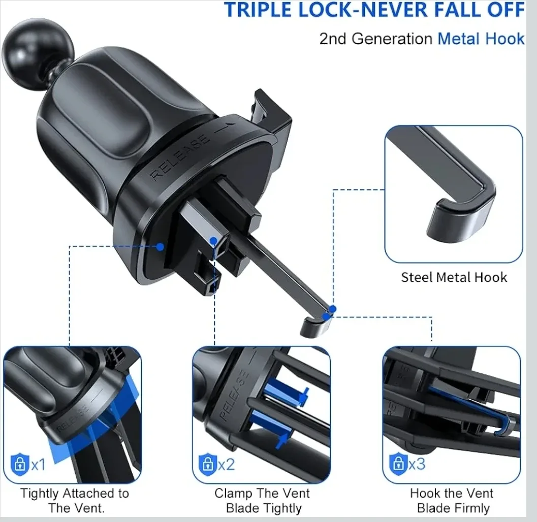 Miracase Phone Holder for Car Air Vent image indicator(8)