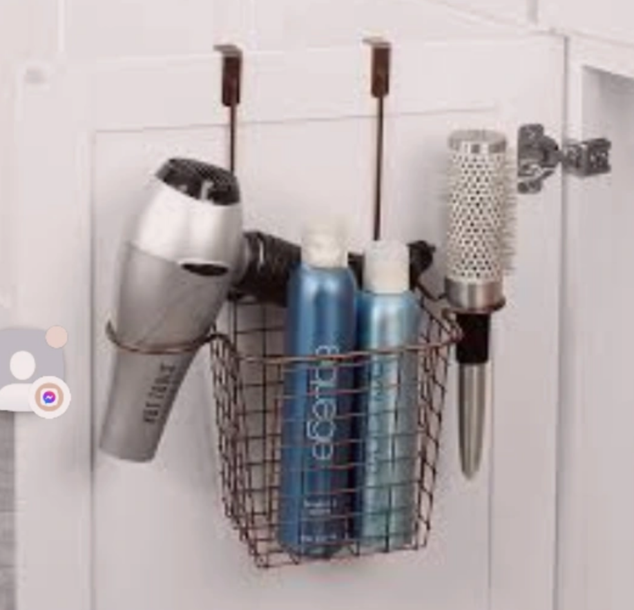Over the Cabinet Door Organizer Basket