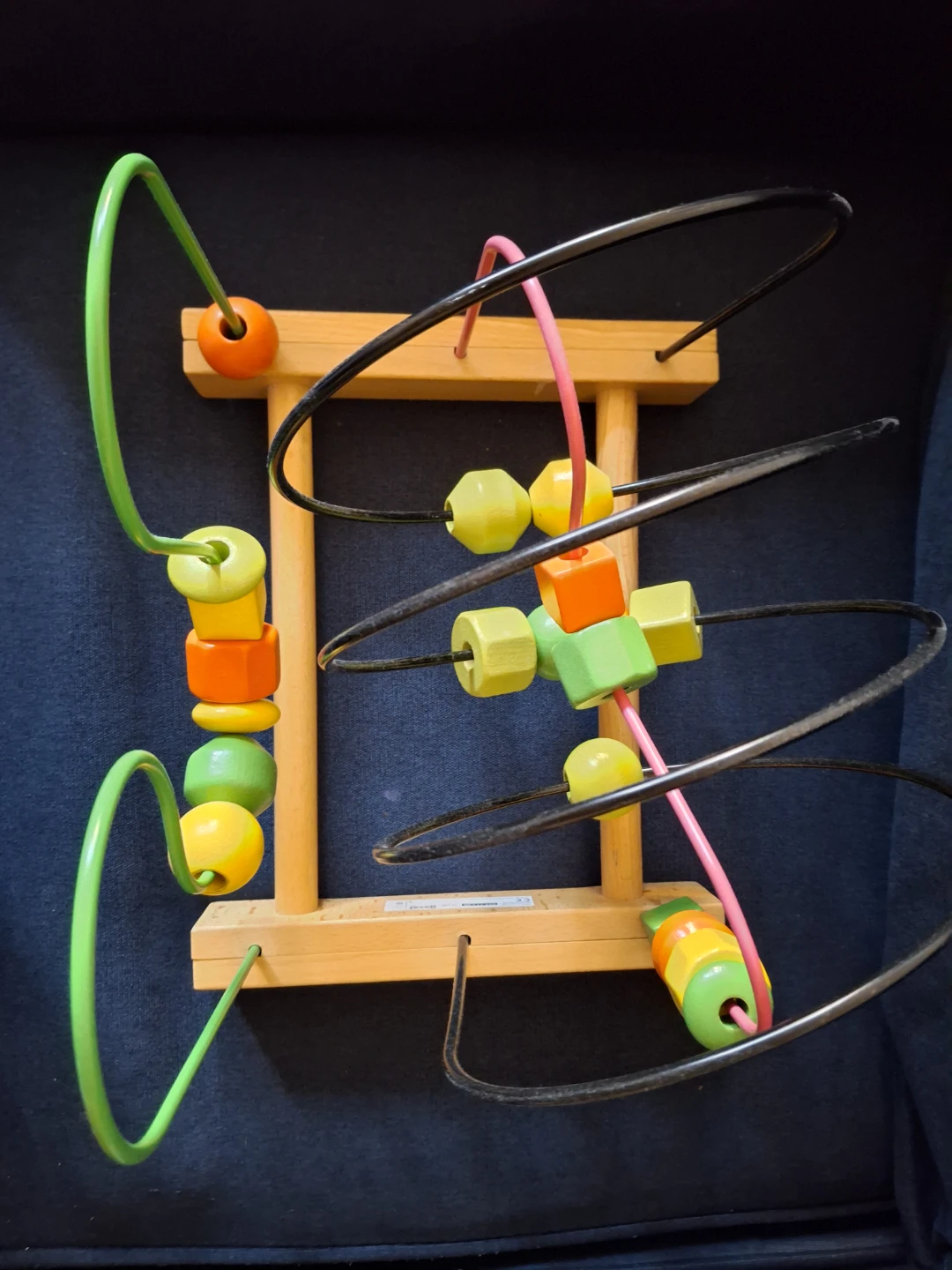 IKEA Wooden Bead Maze Toy Rainbow Abacus Labyrinth - photo 3
