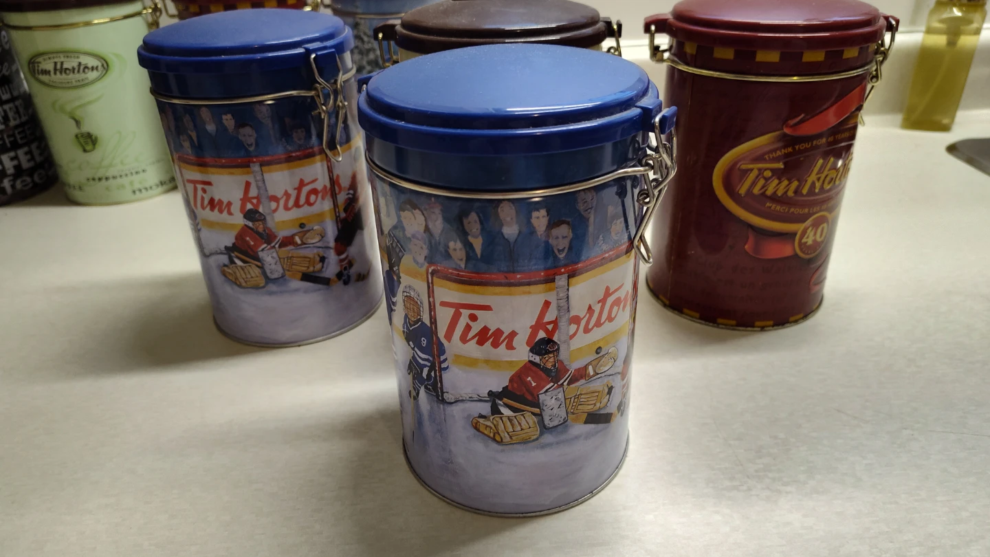 Tim Hortons Hockey Coffee Canister
