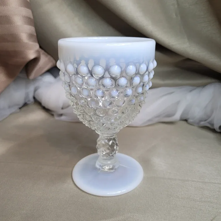 Fenton Hobnail French Opalescent Water Goblet image indicator(2)