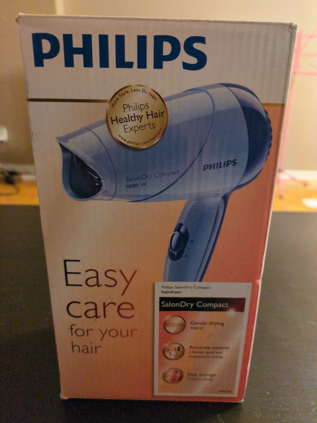 Philips SalonDry Compact Hair Dryer - Like New!