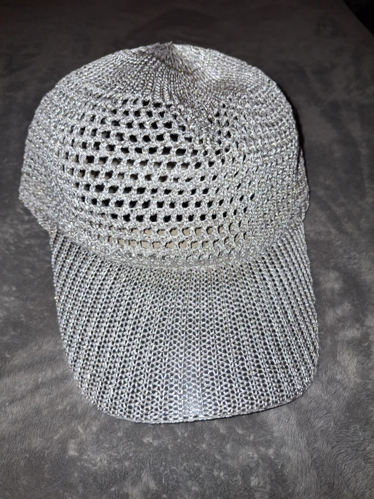 Silver Knit Cap