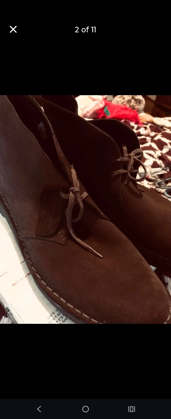#Cleanout Clarks Desert Boots - Brown Suede Size 12
