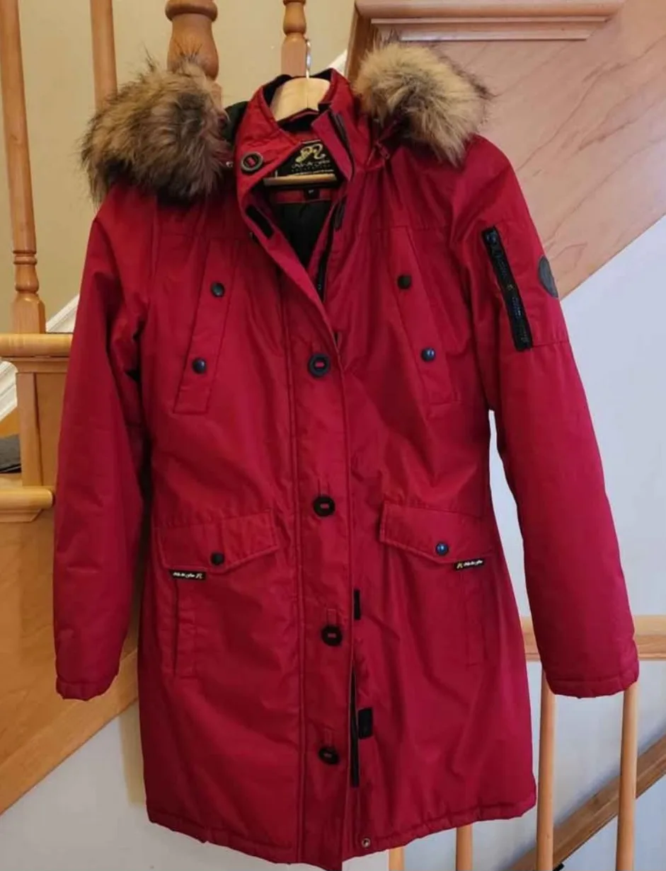 Red Winter Parka - Size S
