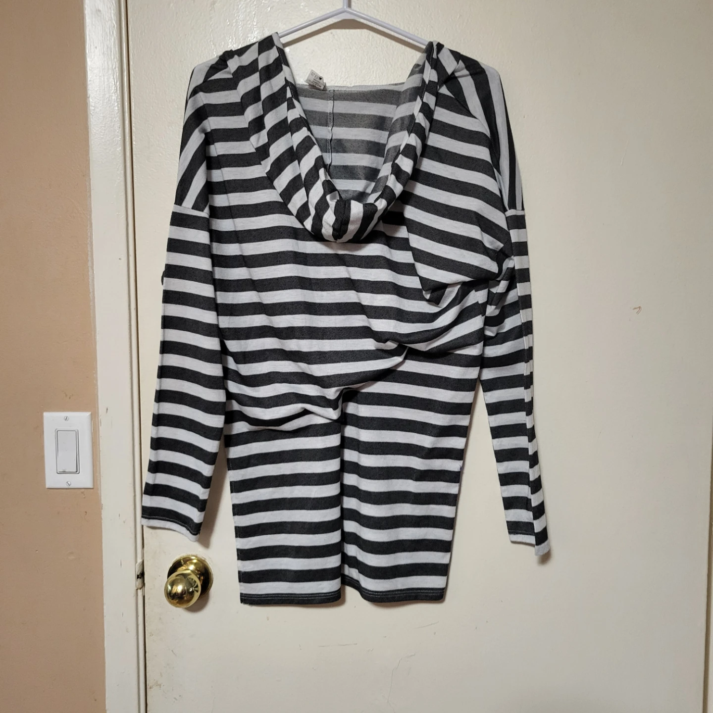 Salt & Cove Black & White Striped Hoodie - M/M - photo 2