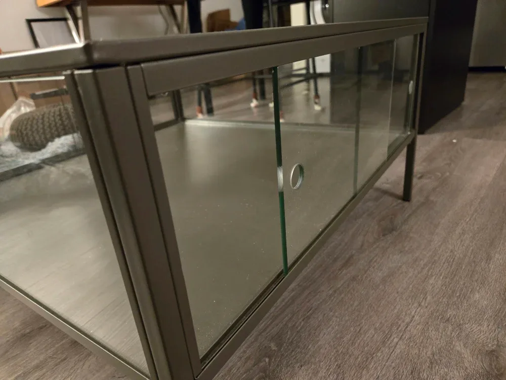 Modern glass and metal coffee table image indicator(3)