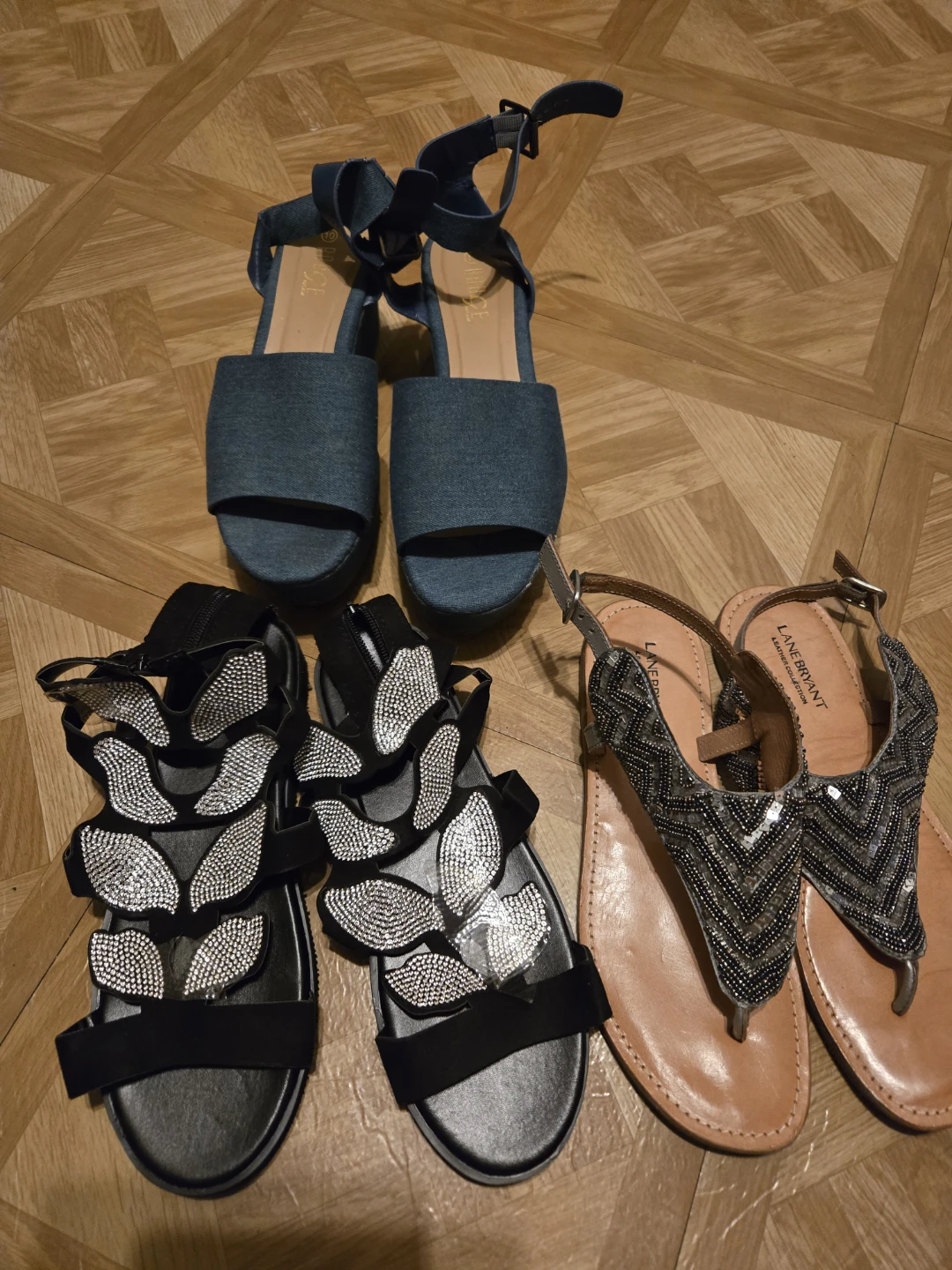 Lane Bryant & H Halston Sandals - size 10