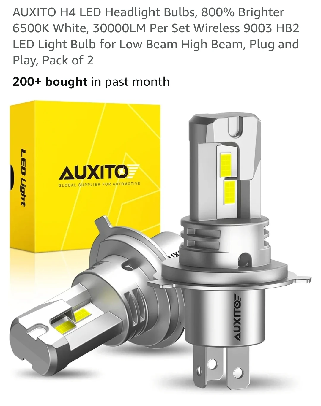 AUXITO H4/9003 LED Headlight Bulbs