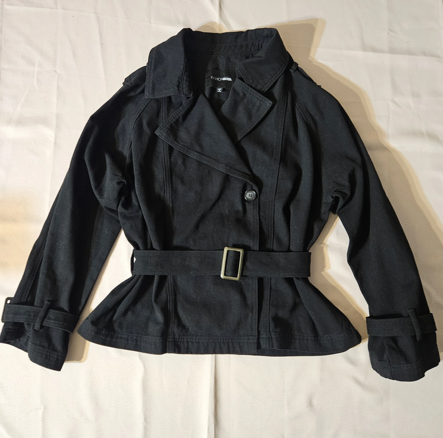 Fashion Nova Black Jacket - Size XL