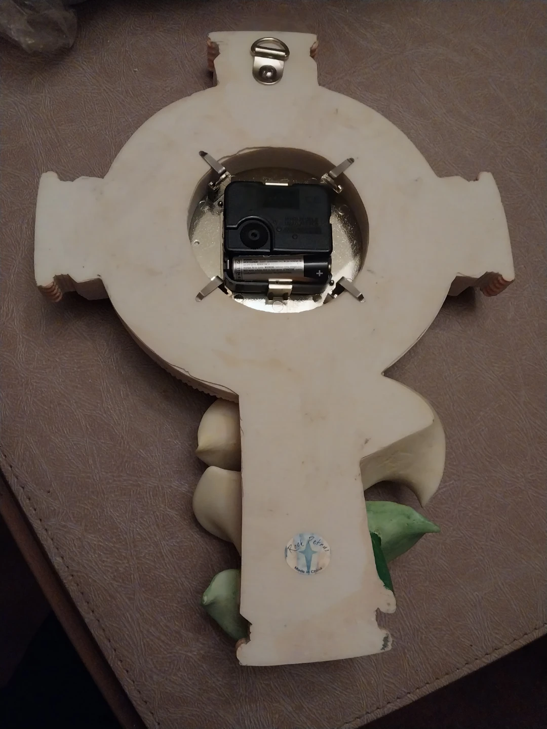 Resin Calla Lily Wall Clock - photo 3