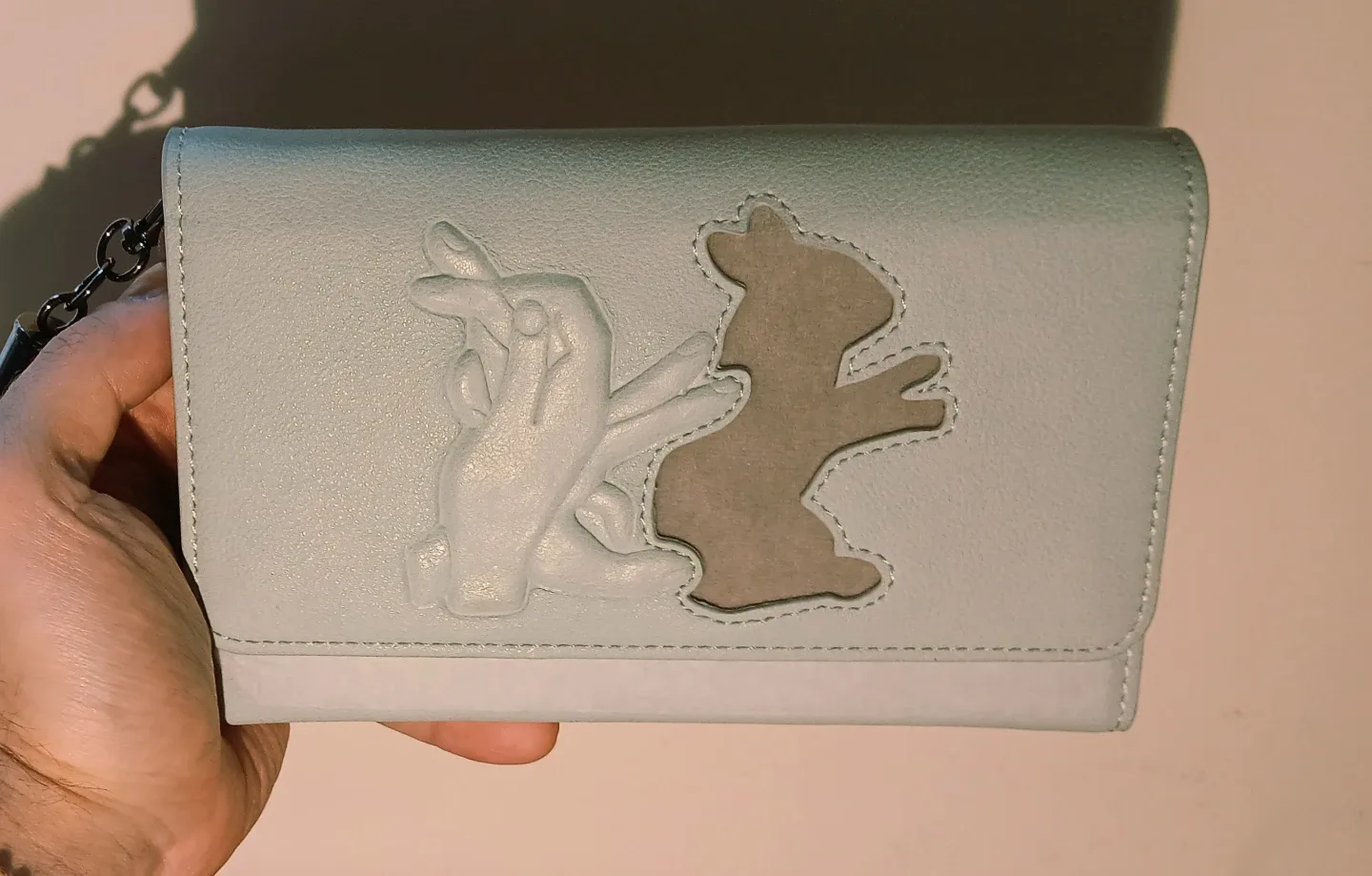 Vegan Light Blue Wristlet Wallet image indicator(6)