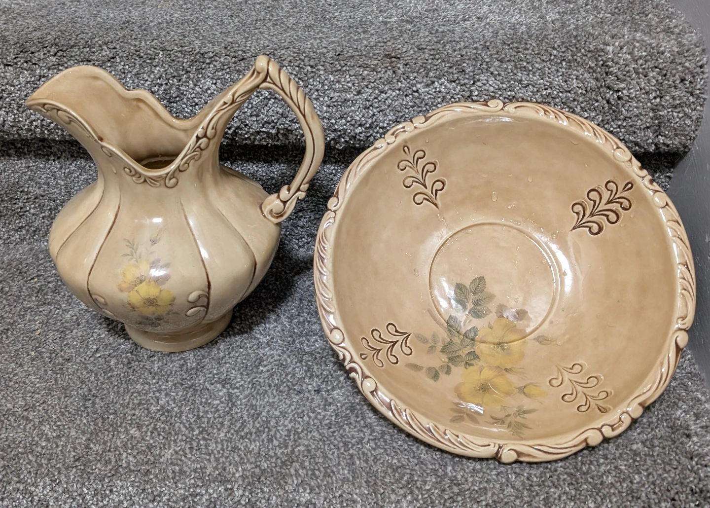 Vintage Pitcher and Bowl Set