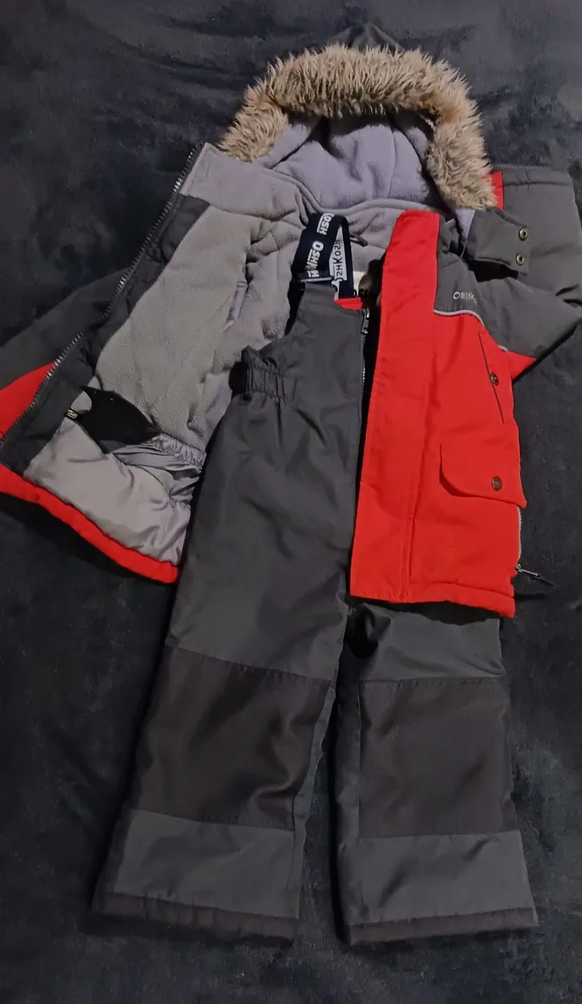 OshKosh Bgosh Snowsuit - Red & Grey #Cleanout