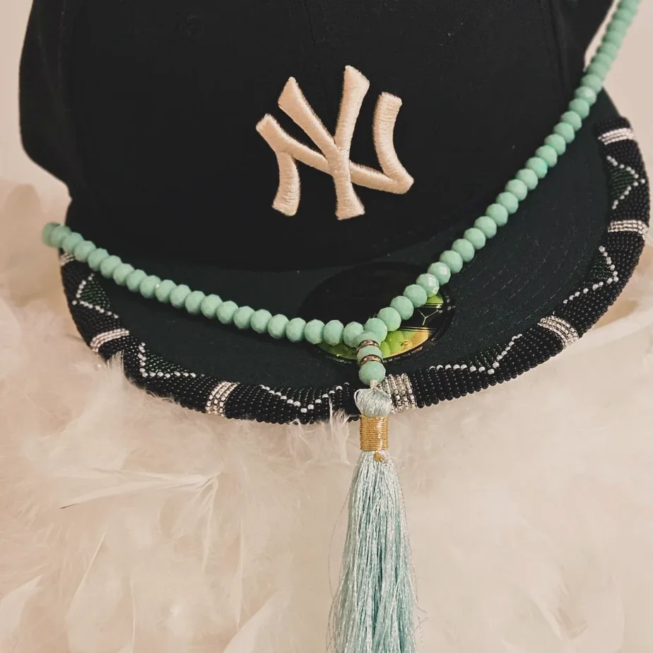 Taking custom orders for beaded hats image indicator(2)