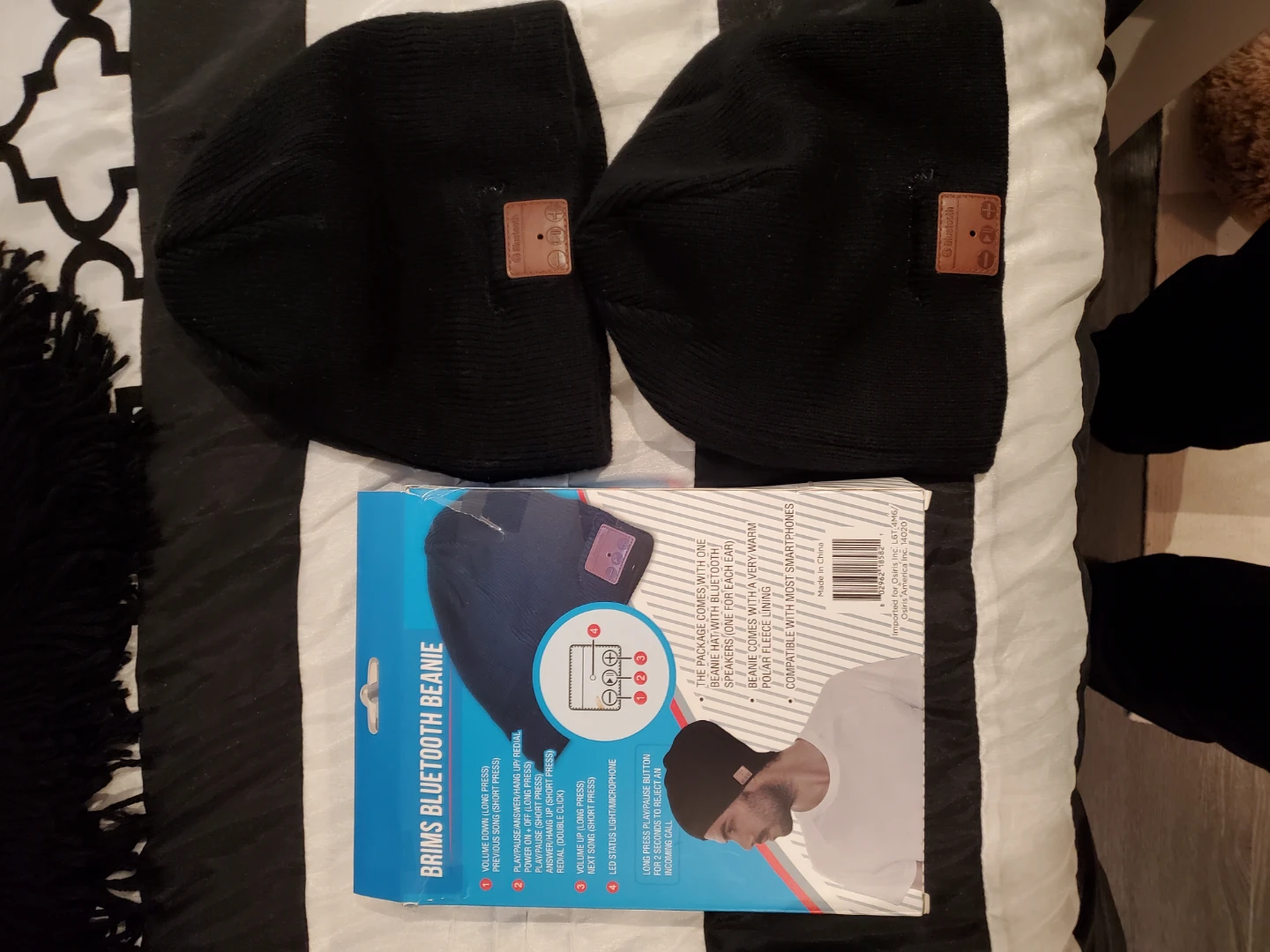 New Brims Bluetooth Beanie - Black