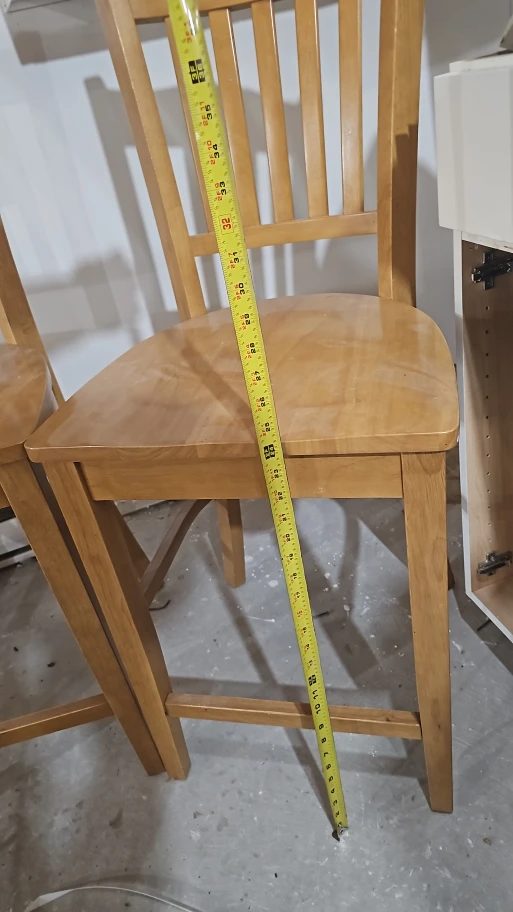 Wooden Bar Stools - Set of 2 - photo 2