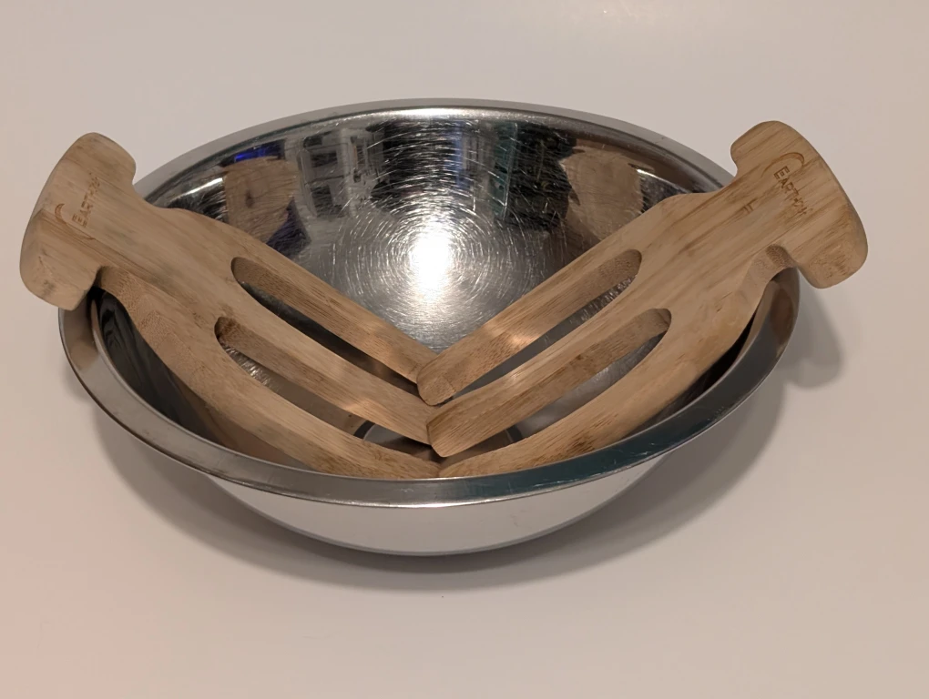 Earth Home Wooden Salad Servers - photo 4