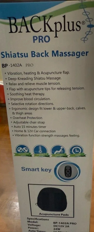 BACKplus PRO Shiatsu Back & Foot Massager image indicator(2)