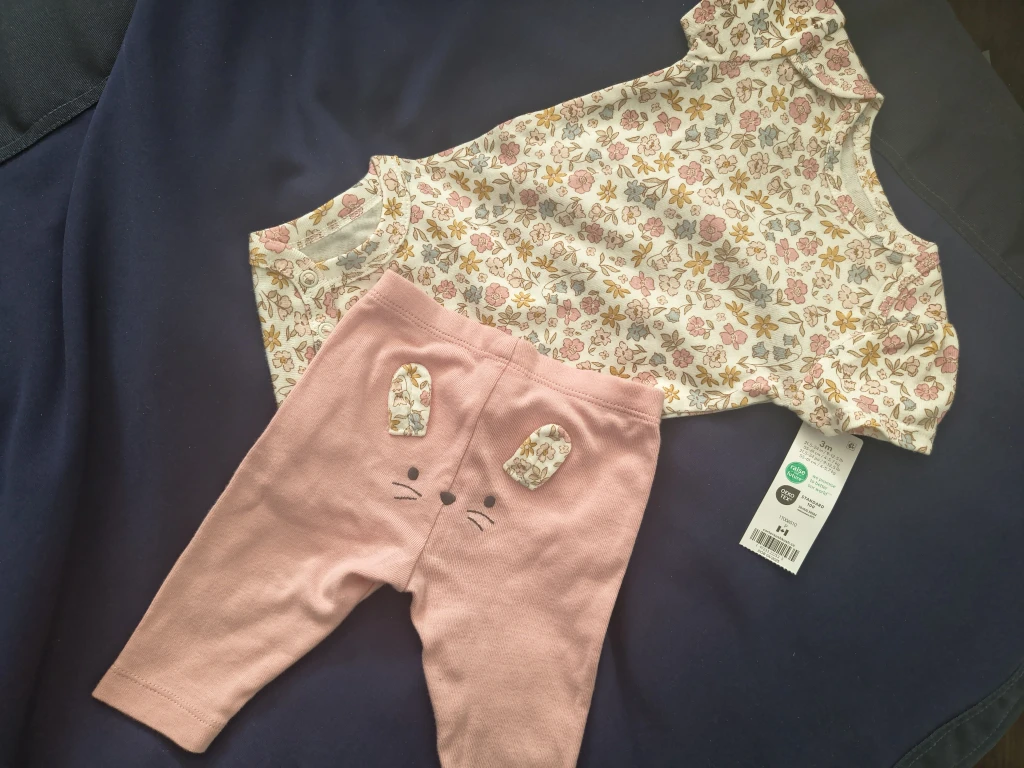 Carter's 3m Baby Outfit - Floral & Pink