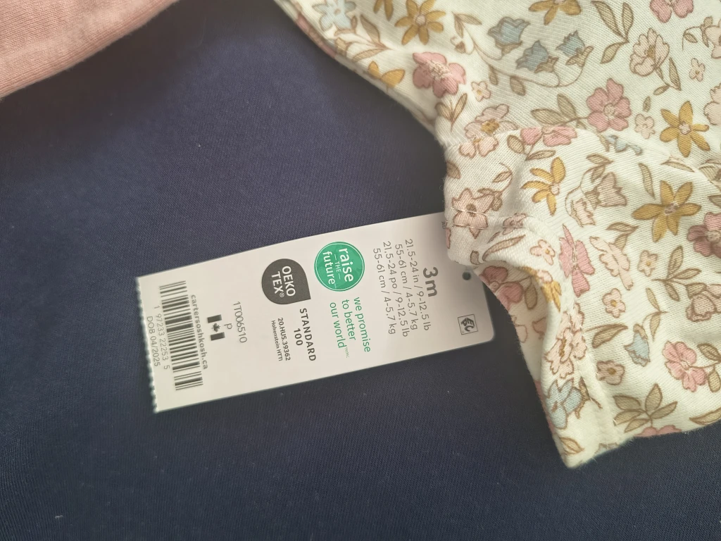 Carter's 3m Baby Outfit - Floral & Pink - photo 2
