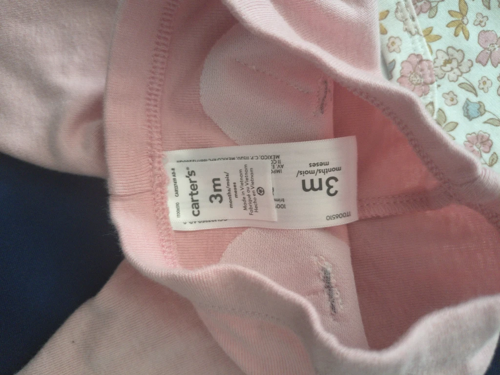 Carter's 3m Baby Outfit - Floral & Pink - photo 3