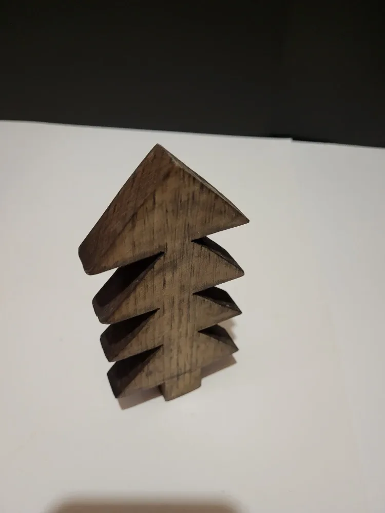 Wooden Christmas Tree Decoration, 7 inches image indicator(2)
