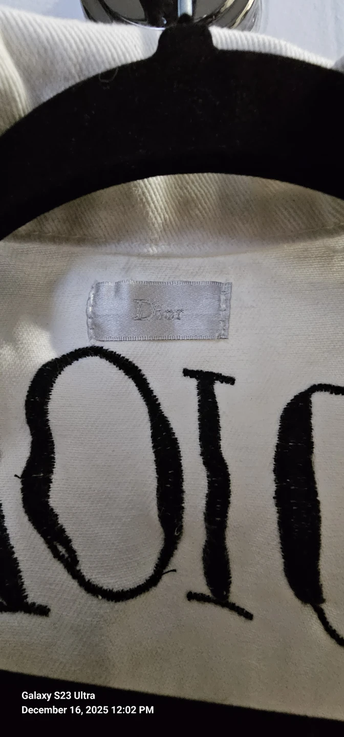 Dior White Denim Jacket - Size Small - photo 2