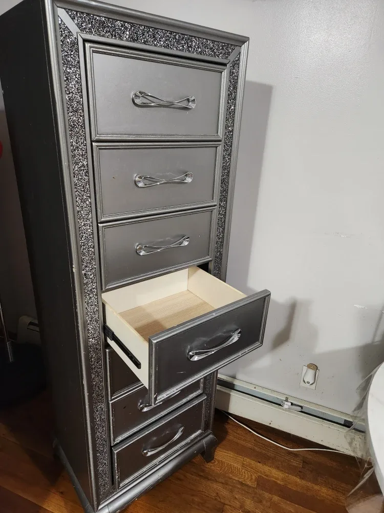 Silver Tallboy Dresser image indicator(2)