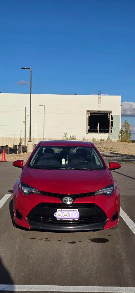 Red Toyota Corolla 2017 LE Sedan