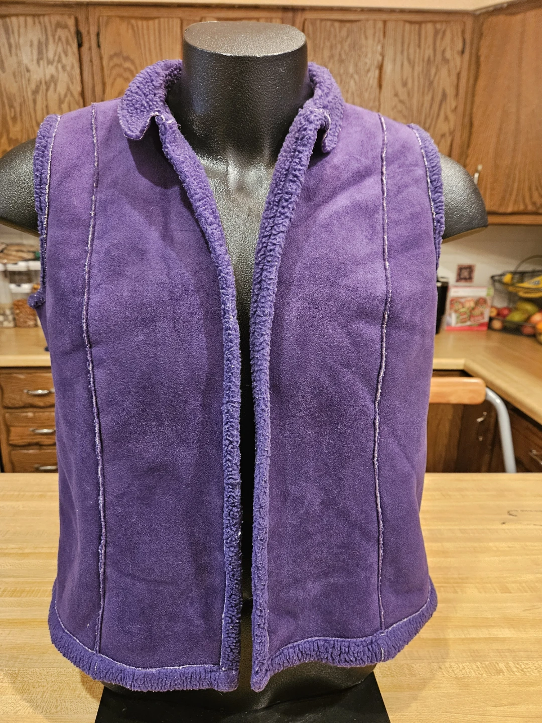 Coldwater Creek Purple Vest - Size PL