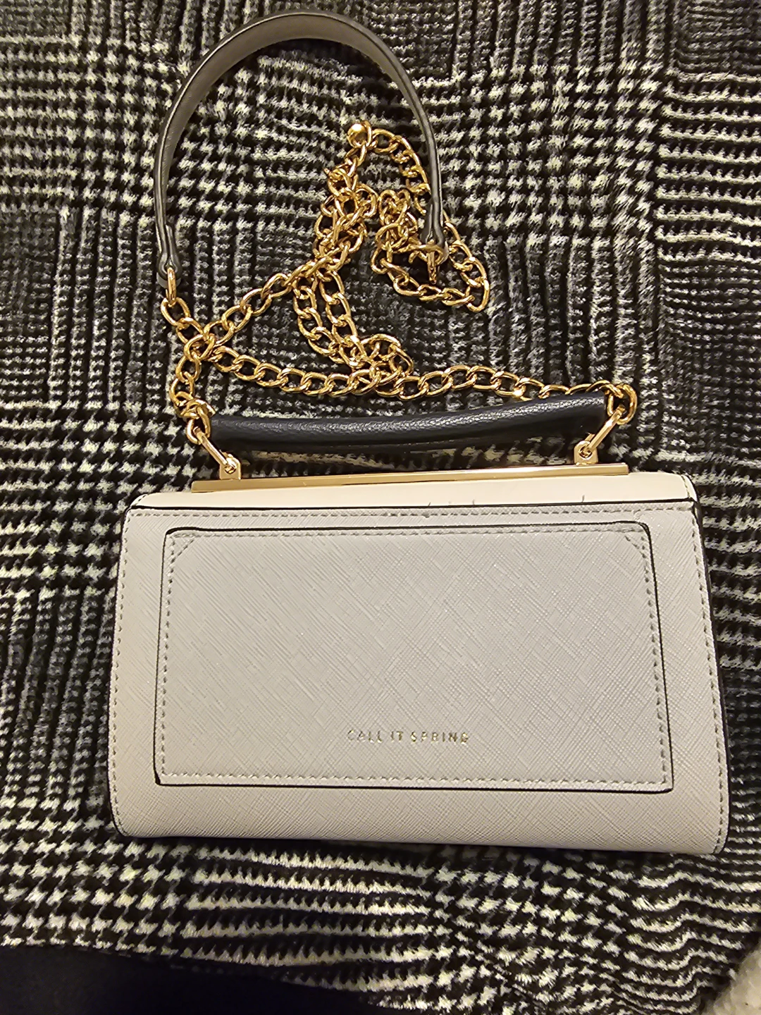 Call It Spring Grey & Beige Crossbody Bag - photo 4