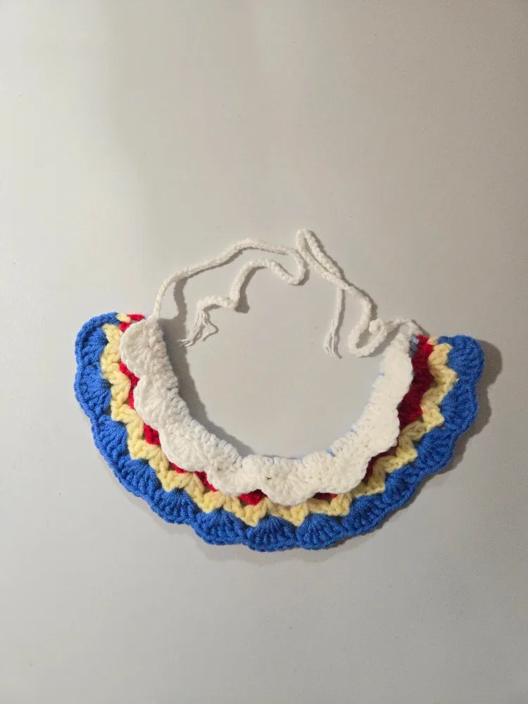 Handmade Crochet Pet Collar, Christmas gift #Cleanout image indicator(2)