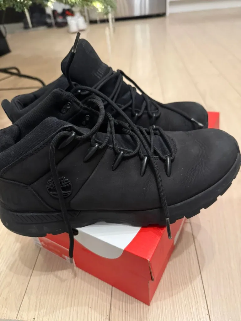 Timberland Euro Hiker Boots - Black, Size 42