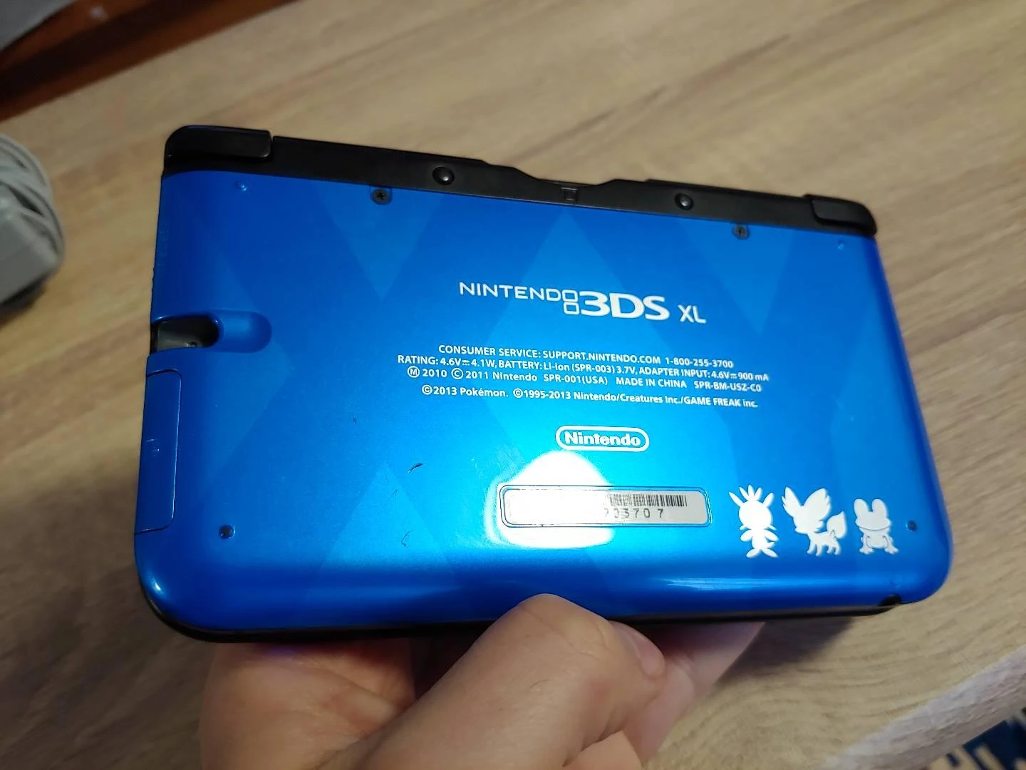 Nintendo 3DS XL Pokemon X/Y Edition Blue - photo 2
