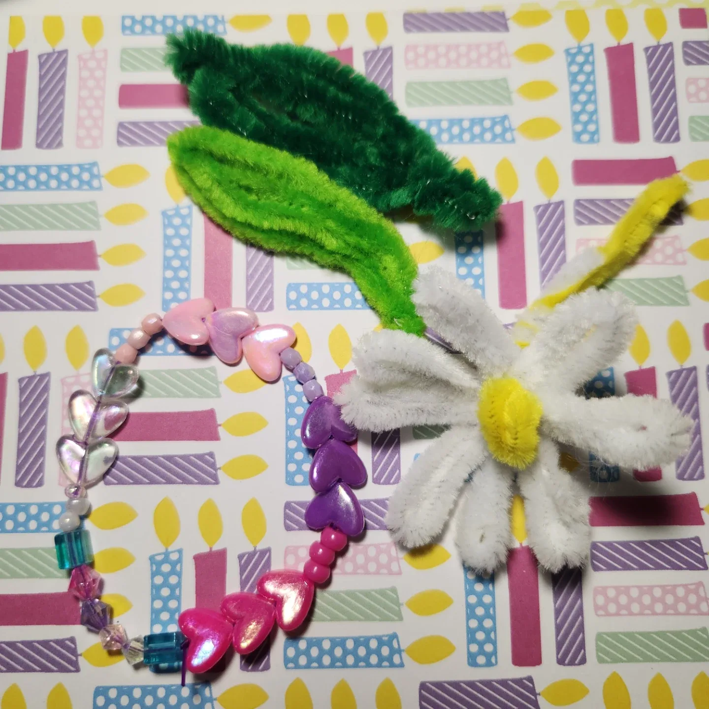 Handmade Beaded Bracelet with BFF Charm