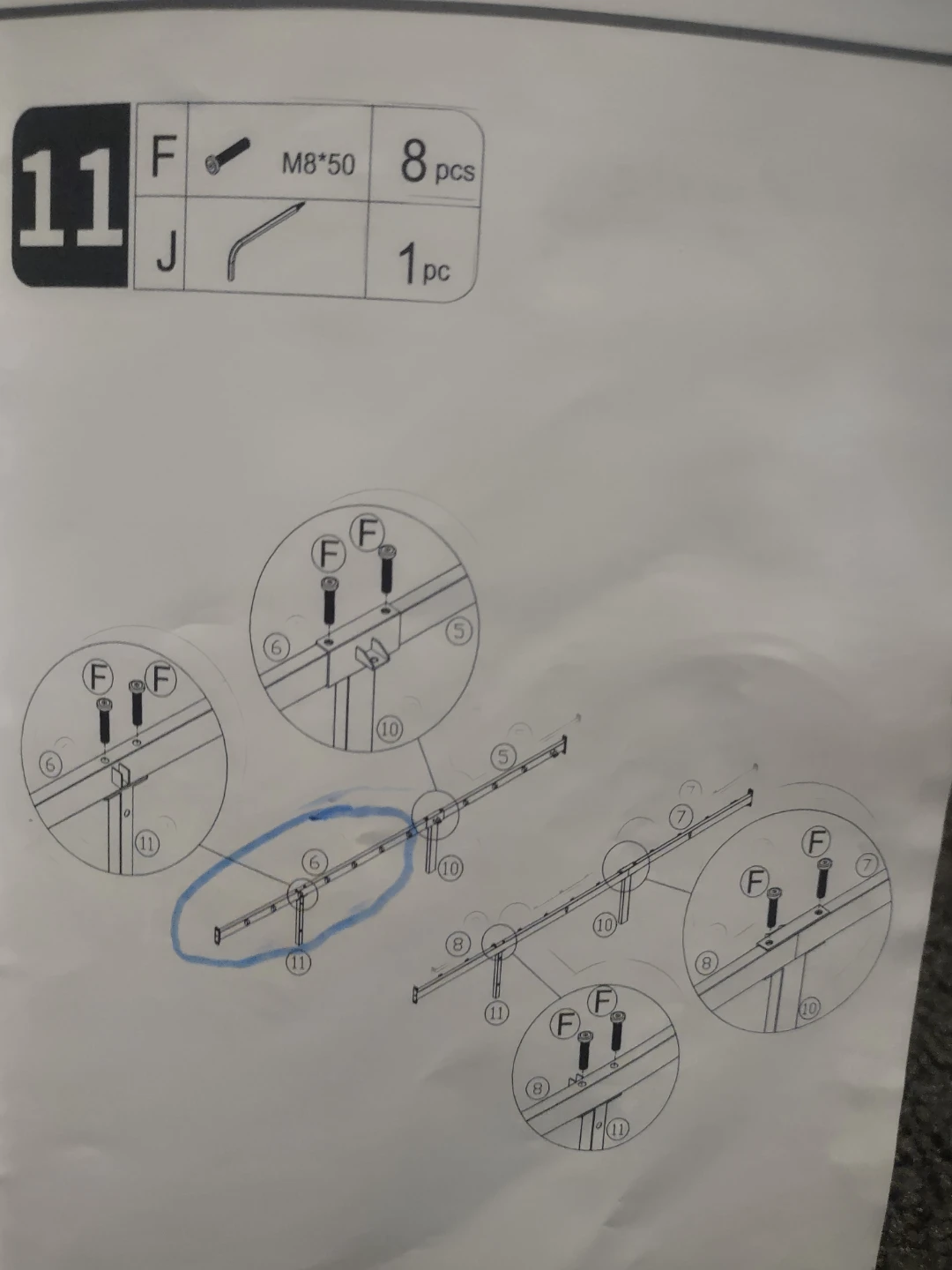 King Bed Frame with Headboard - photo 4
