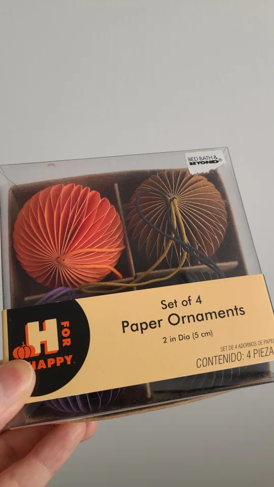 #cleanout New Set of 4 Paper Ornaments