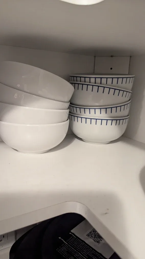 White Bowls - Set of 8