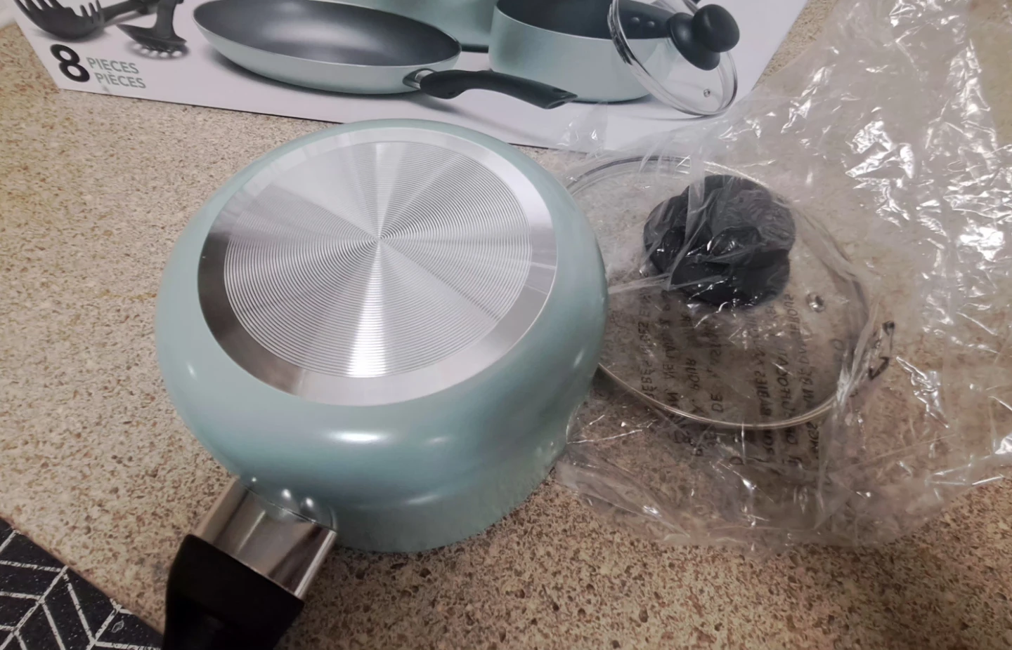 New 5-Piece Cookware Set - Mint Green - photo 2