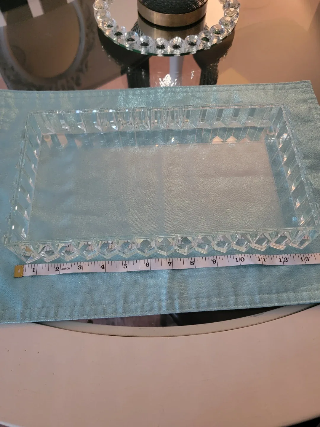 Crystal Rectangular Tray, 13 inches image indicator(4)