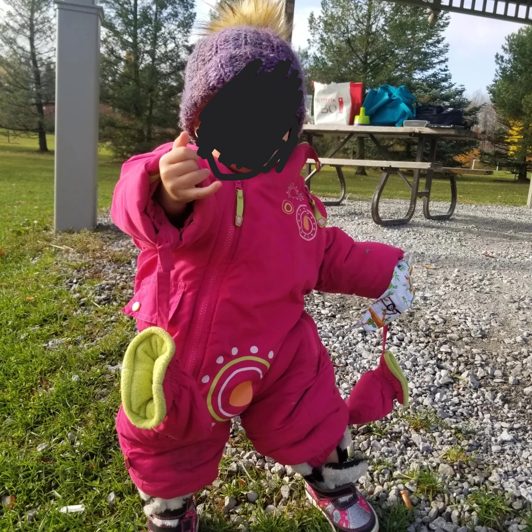 Kushies 18M Pink Snowsuit - photo 4