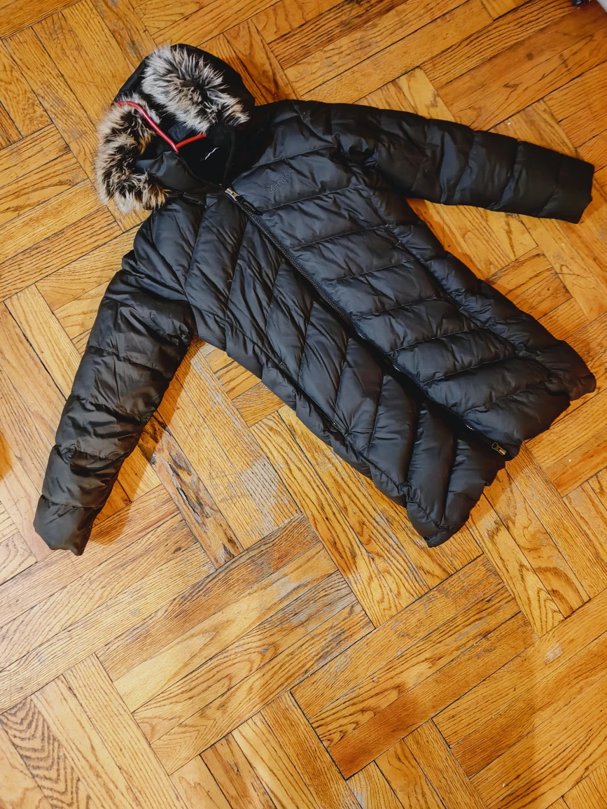 #Cleanout Marmot kids Black Down Puffer Coat - Size L used - photo 3