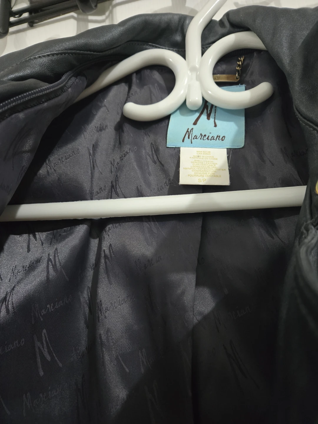 Marciano Black Leather Jacket, Size S - photo 2