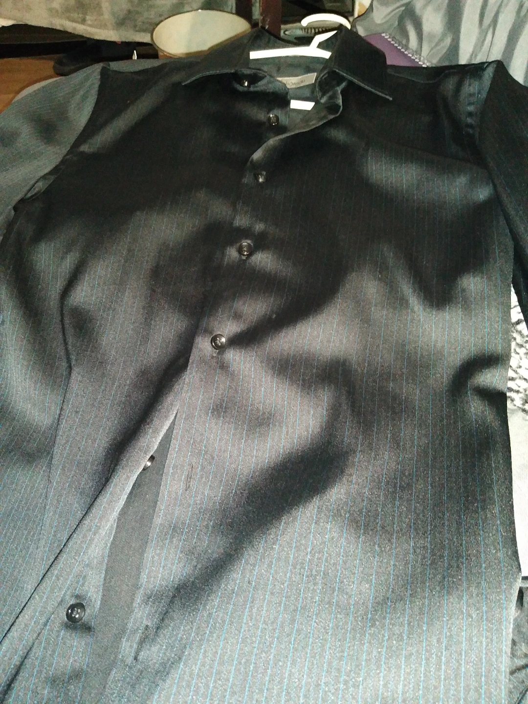 Men's Italian silk satin shirt