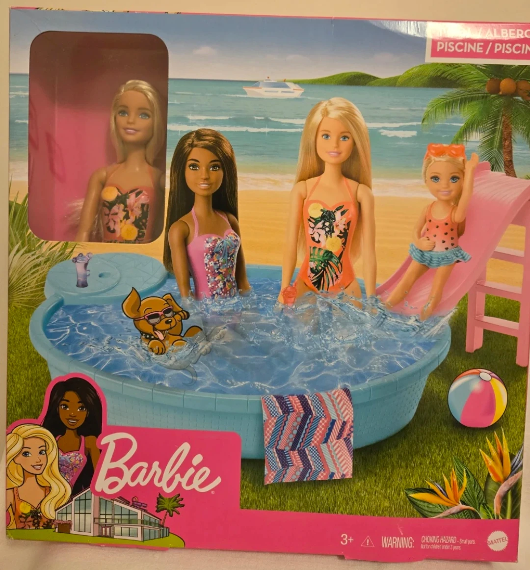Barbie Doll and Playset with Pool & Slide for age +3 - photo 2