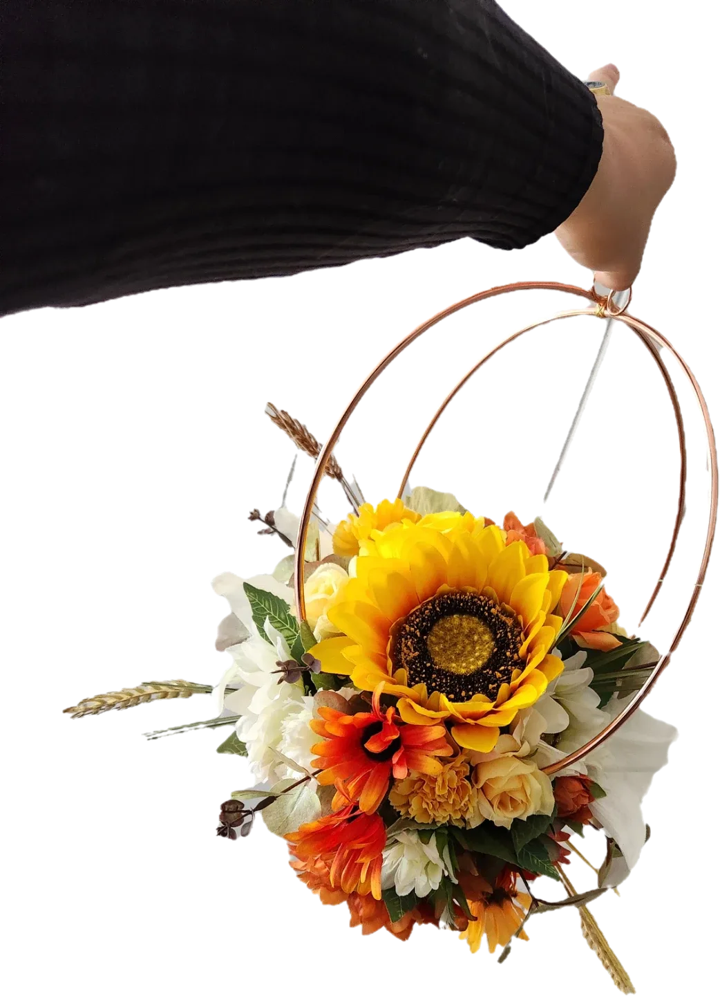 Floral Hoop Hanging Arrangement
