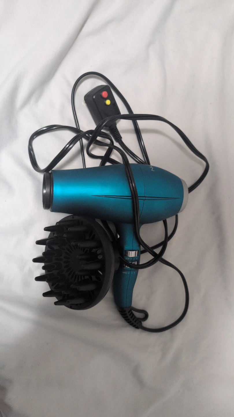 NuMe Hair Dryer with Diffuser - Teal - photo 2