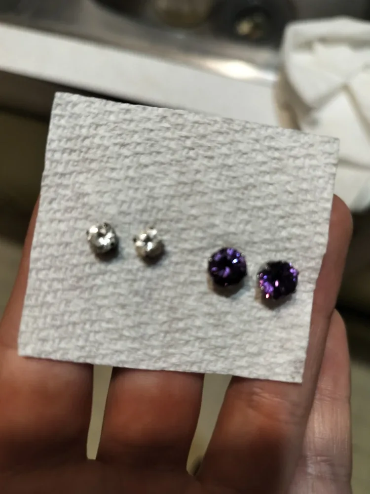Two Pairs of Stud Earrings